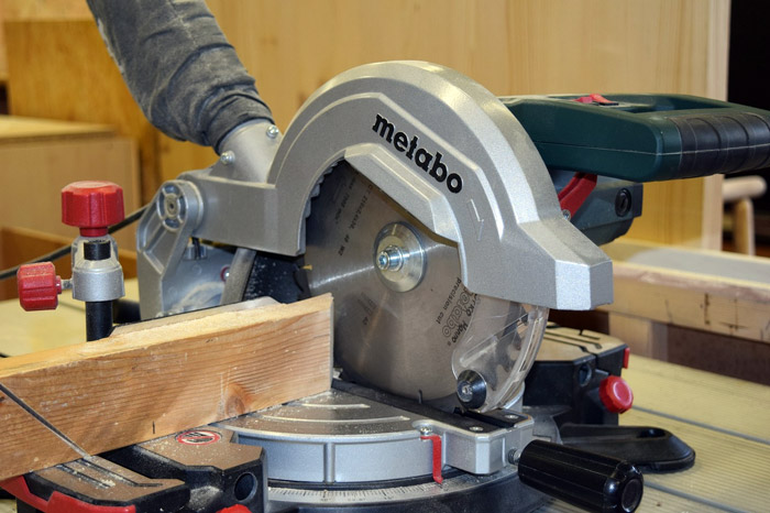 Miter saw is used for cutting wood or light metals