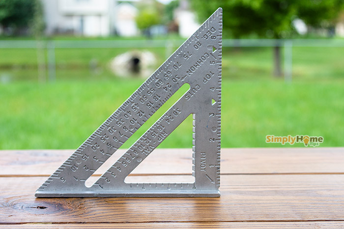 Details about   1*Metric Speed Square Roofing Rafter Triangle Ruler Guide Build W/ Level 