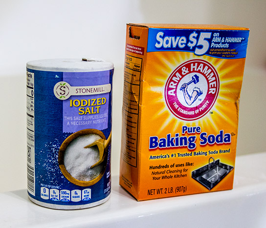 Salt and baking soda