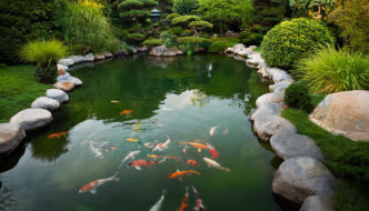 Koi Pond Green Water