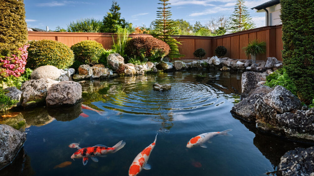 A Pond with crystal-clear water