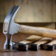 Hammers on a table